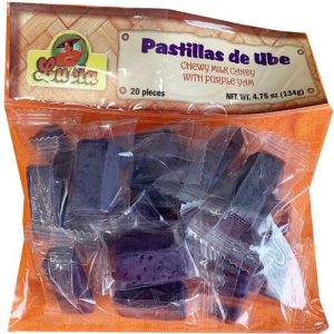 Lucia – Pastillas de Ube – weich und kaubar Milchbonbons mit lila Yam – 20 Stück – 4,75 oz