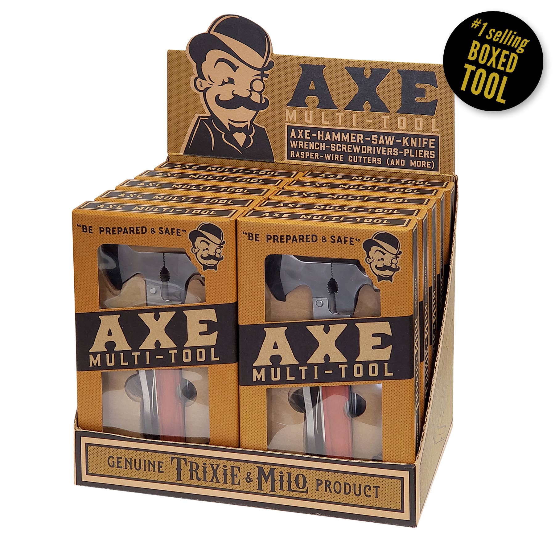 Trixie & Milo – 10 Axe Mehrfarbig-Tool in einem Campingwerkzeug