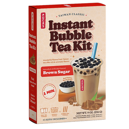 Instant Bubble Tee Kit Brauner Zucker