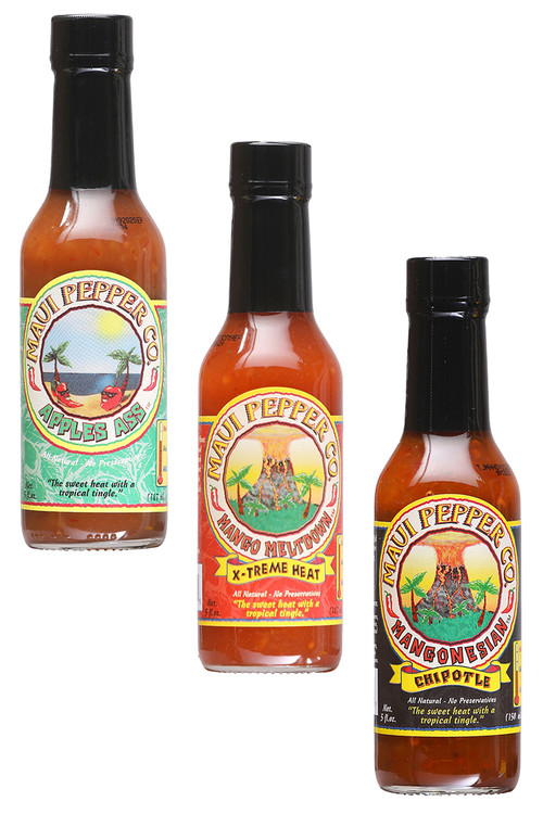 Maui Pfeffer Chilisaucen Geschenkset, 3/5oz