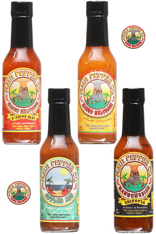 Maui Pfeffer Mango's Chilisaucen 4er Packung, 4/5oz