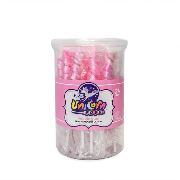 Pale Rosa Mini Einhorn Pops – 24 Stück Wanne
