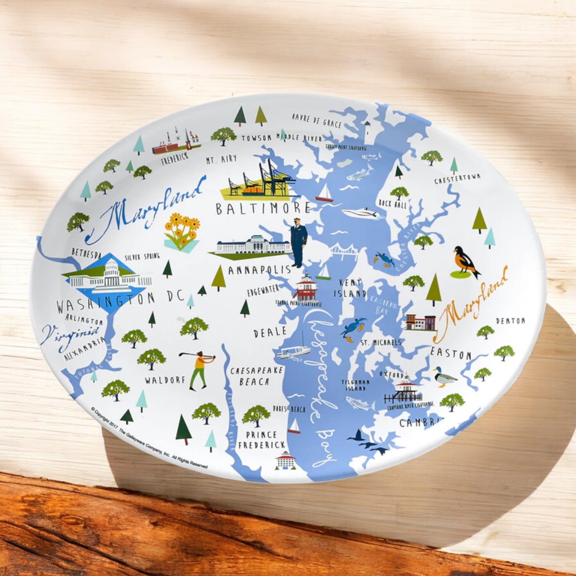 galleyware – chesapeake bay 16′′ Melaminplatte