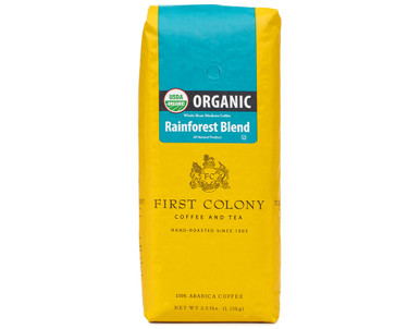 Erste Kolonie Bio ganze Kaffeebohne Regenwald Mischung, 40 oz
