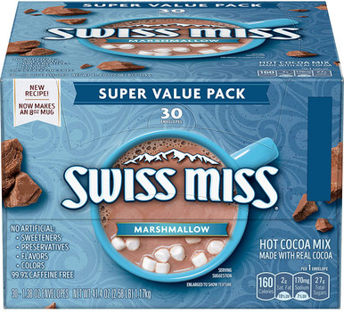 Schweizer Miss Marshmallow Hot Kakao Mischung, 1,38 Unze Umschläge, 30 Stück