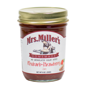 Mrs. Miller’s Rhubarb Erdbeermarmelade ohne Zuckerzusatz