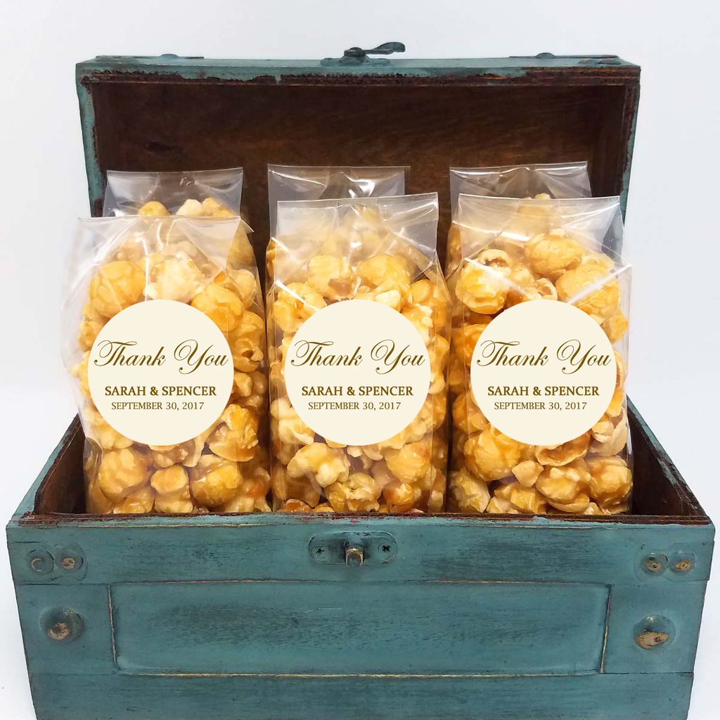 Klassische Hochzeit Popcorn Gefälligkeiten