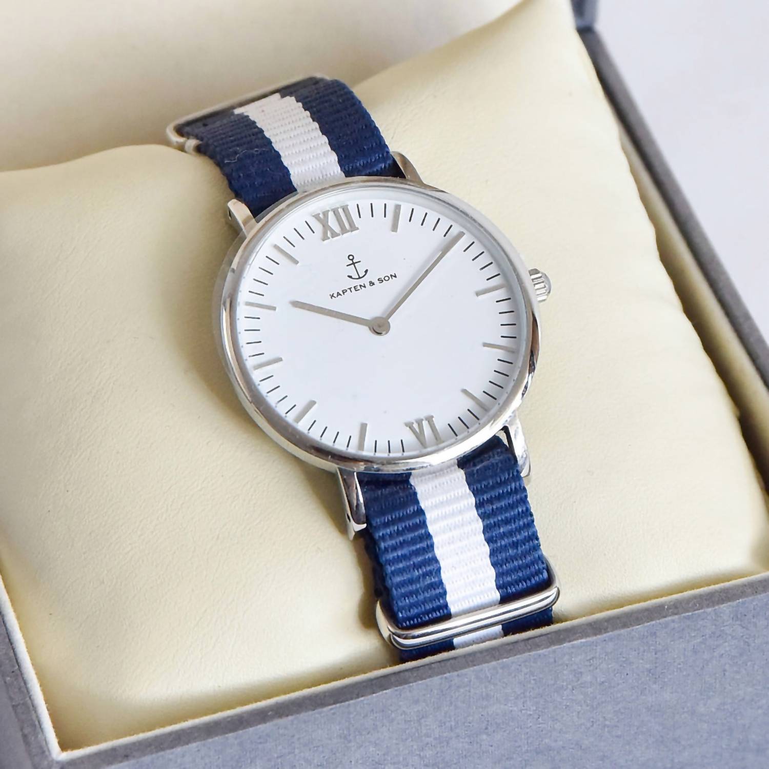Unisex – Campina Uhr In Dunkelblau/Silber