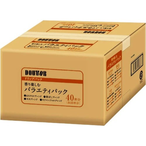 Doutor Drip Kaffee Packung Flavorful Sorte 40er Packung 4 Geschmacksrichtungen Japan Import – Tokyo Sakura Mall