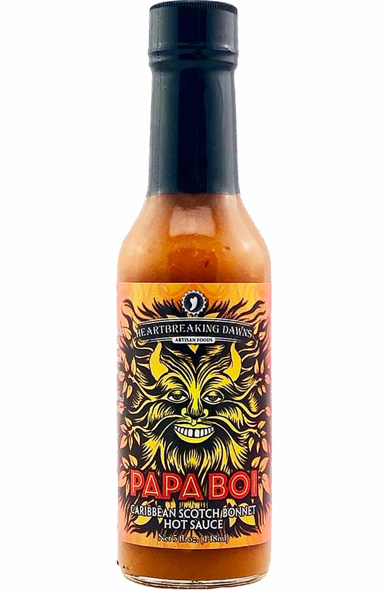 Herzzerreißende Dawns Papa Boi Caribbean Scotch Bonnet Chilisauce