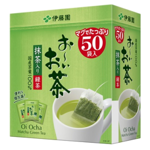 Itoen “Oi Ocha” grünem Tee Öko-Teebeutel, 50 Beutel, die Matcha enthalten,