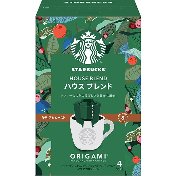 Starbucks Origami House Blend Drip Kaffee – Limitierte Auflage in Japan (4 Blatt) – Tokyo Sakura Mall