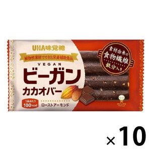 UHA, Vegan Cacao Bar, Schokoladen Brownie 10 Riegel Set