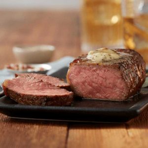 Unterschrift geschnitten Streifen Steak