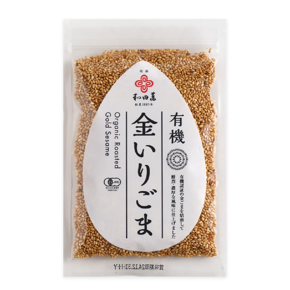 Wadaman Bio Geröstete Golden Sesamsamen Reichhaltiges Aroma 50g