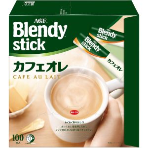 AGF Blendy Stick Cafe au Lait 100 Sticks Instant Stick Kaffee Hergestellt in Japan – Tokyo Sakura Mall