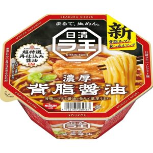 Nissin New Raoh Soy Soße Schwein x 12 Stück Instant Ramen Nudeln Japan – tokyo sakura Mall – 113g
