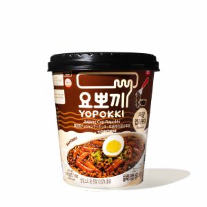 Yopokki Rabokki Ramen and Tteokbokki Reiskuchen Tasse: jjajang schwarze Bohnenpaste