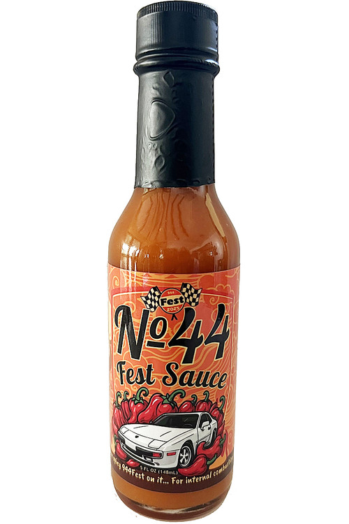Offizielle 2025 944FEST Knoblauch Habanero Chilisauce, 5oz