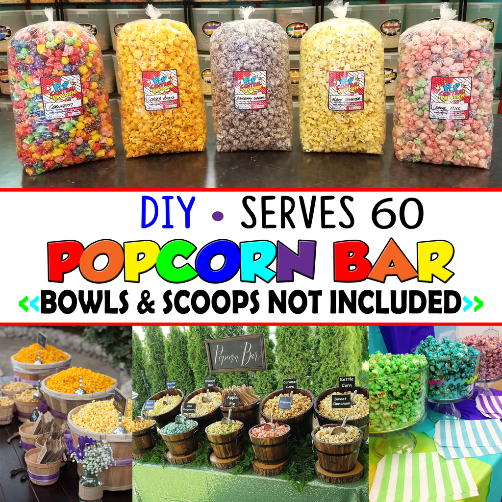 Popcorn Bar – DIY- Serves 60