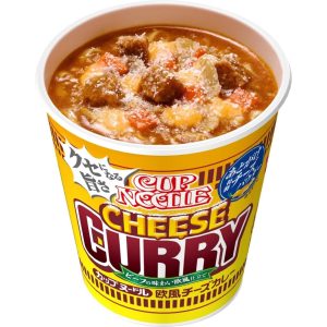 Nissin Cup Nudeln europäischer Käse Curry & Rindfleisch Geschmack 85 x 20 in Japan – Tokyo Sakura Mall gemacht