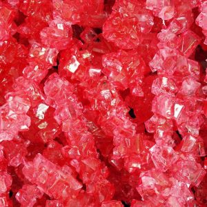 rote Stein Süßigkeiten auf String Erdbeere