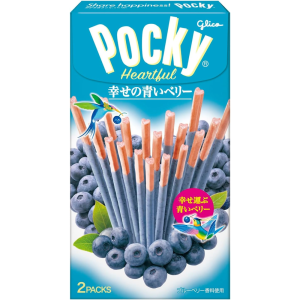 Glico Pocky Schokolade blau Heidelbeergeschmack – in Japan – tokyo sakura Mall gemacht