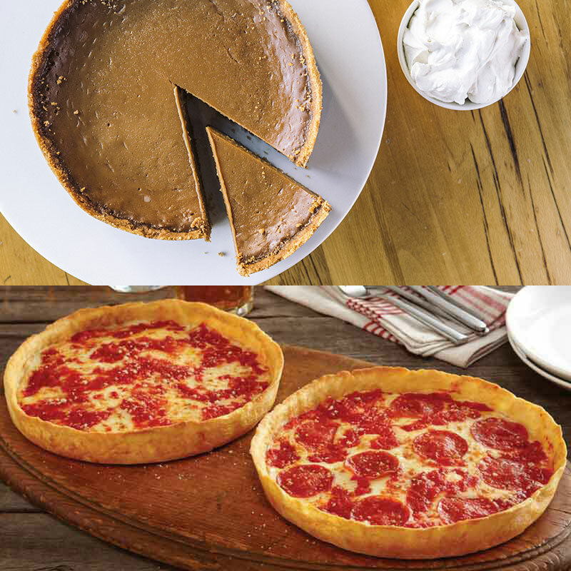 Beatrix Oh My! Karamell Kuchen und 2 Lou's Pizzas