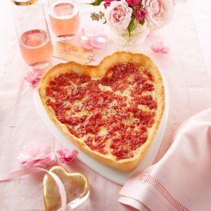 4 Packungen (2 herzförmig und 2 rund) lou malnati s Pizzas