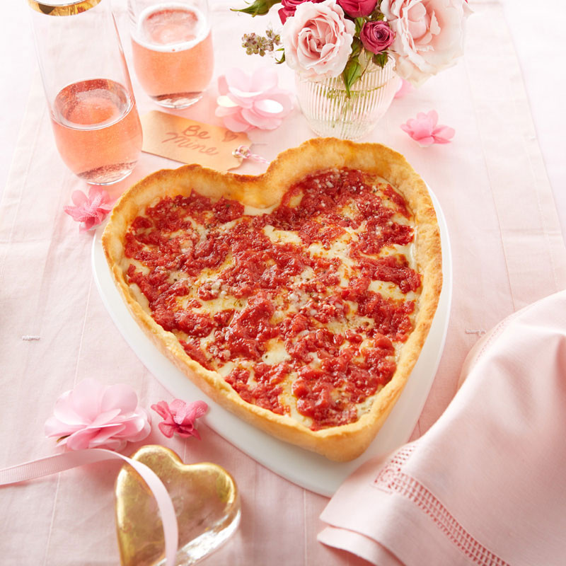 4er Packung (2 herzförmige und 2 runde) Lou Malnati's Pizzas