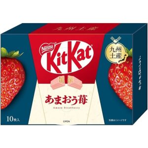 Kit Kat mini japan limitierte edition amaou Erdbeeren verpackt cremig weiße Schokolade – tokyo sakura Mall