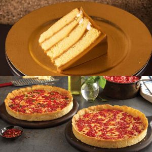 brauner Zucker Bäckerei Karamell Kuchen & 2 Lou-Pizzen