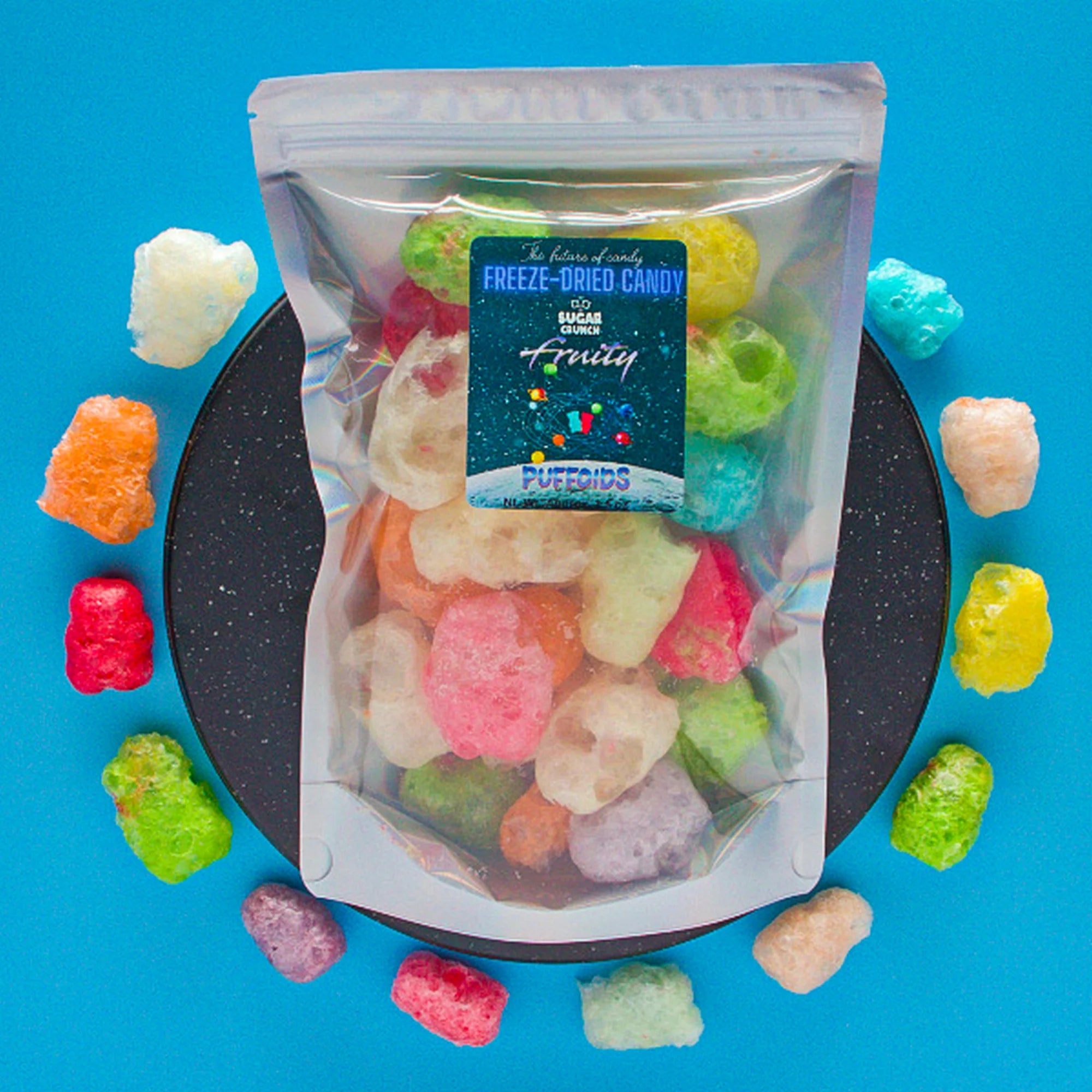 Zucker Crunch Fruity Freeze getrocknete Puffoids