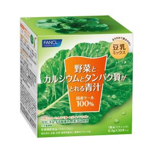 FANCL Aojiru Calcium and Protein Rich Grüner Saft Pulver 30 Stöcke