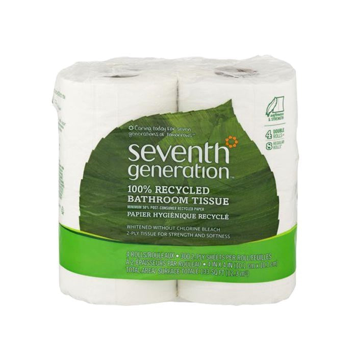 Seventh Generation 100% recyceltes Badezimmergewebe, 4-Packung