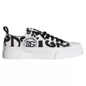 Dolce & Gabbana Canvas Low Top Sneakers Herren Herrenschuhe (Gebraucht)