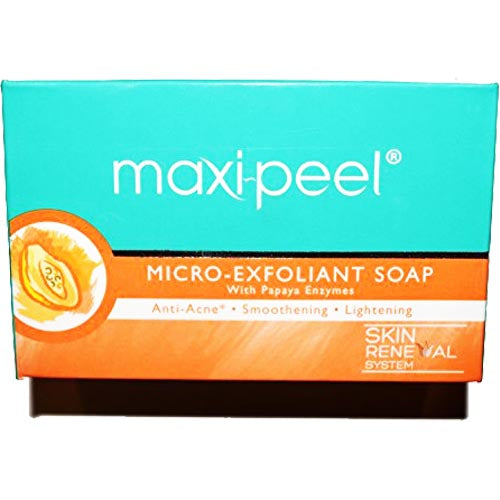 Maxi-Peel – Micro-Exfoliant Seife mit Papaya-Enzymen – Anti Akne – Glättung – Hauterneuerungssystem – 125G