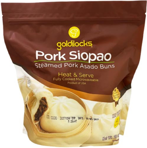 Goldilocks Schweinefleisch Siopao – (gedämpftes Schweinefleisch Asado Brötchen) – 4 PCS