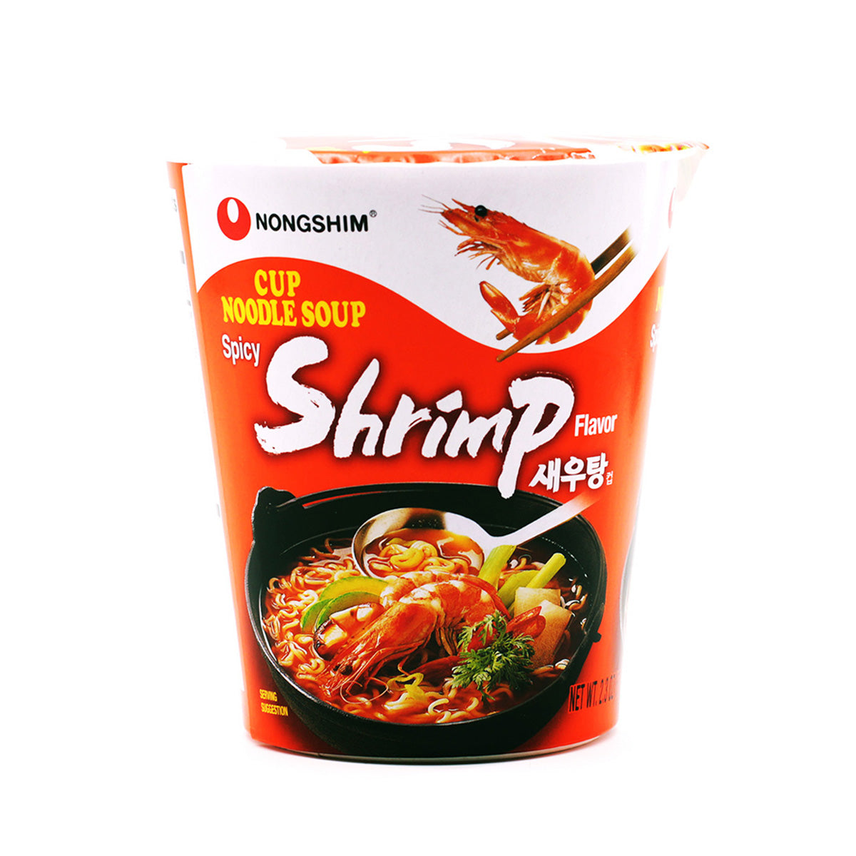 Nongshim scharf Garnele Cup Nudelsuppe