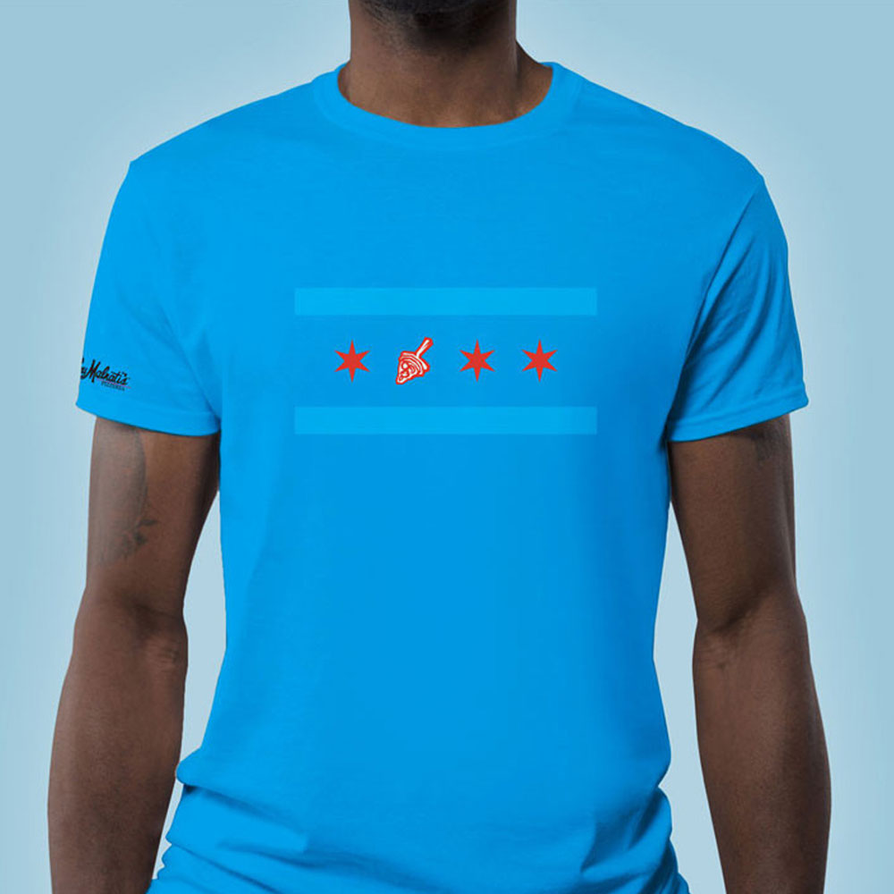 Lou Malnati's Chicago Flag T-Shirt