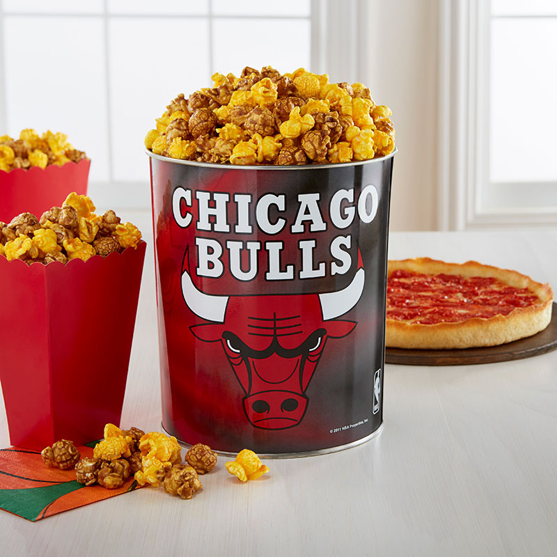 Garrett Popcorn Chicago Bulls Klassische Dose & 2 Lou's Pizzas