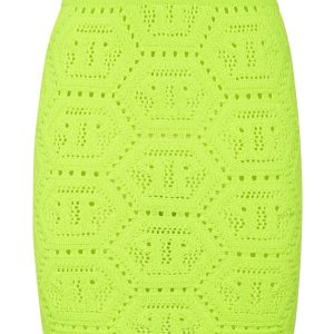 Fluo Strick Minirock Monogram