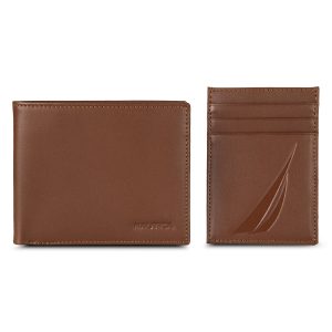 Nautica Logo Brieftasche Geschenkset, 2-teilig