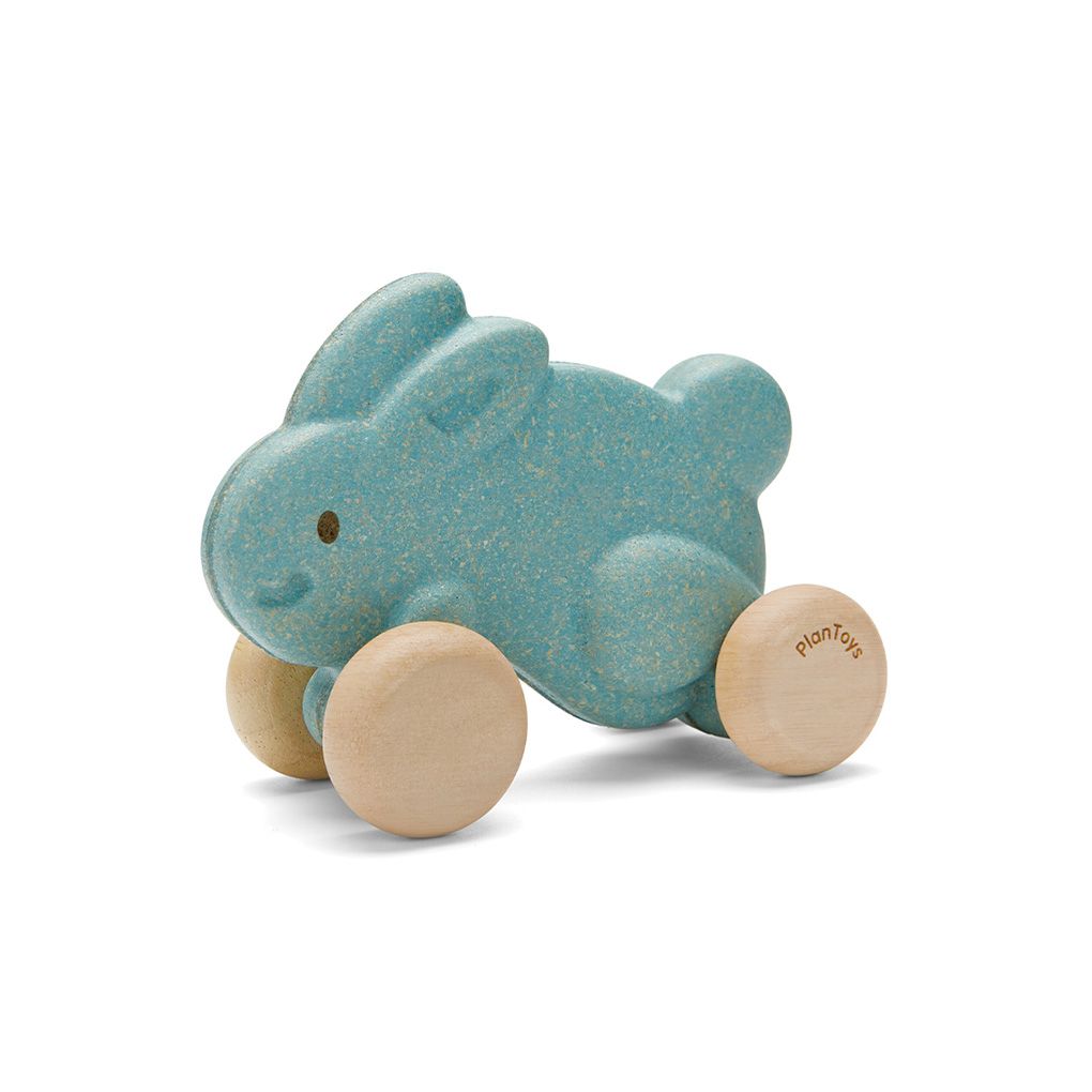 Push Along Bunny – Blau