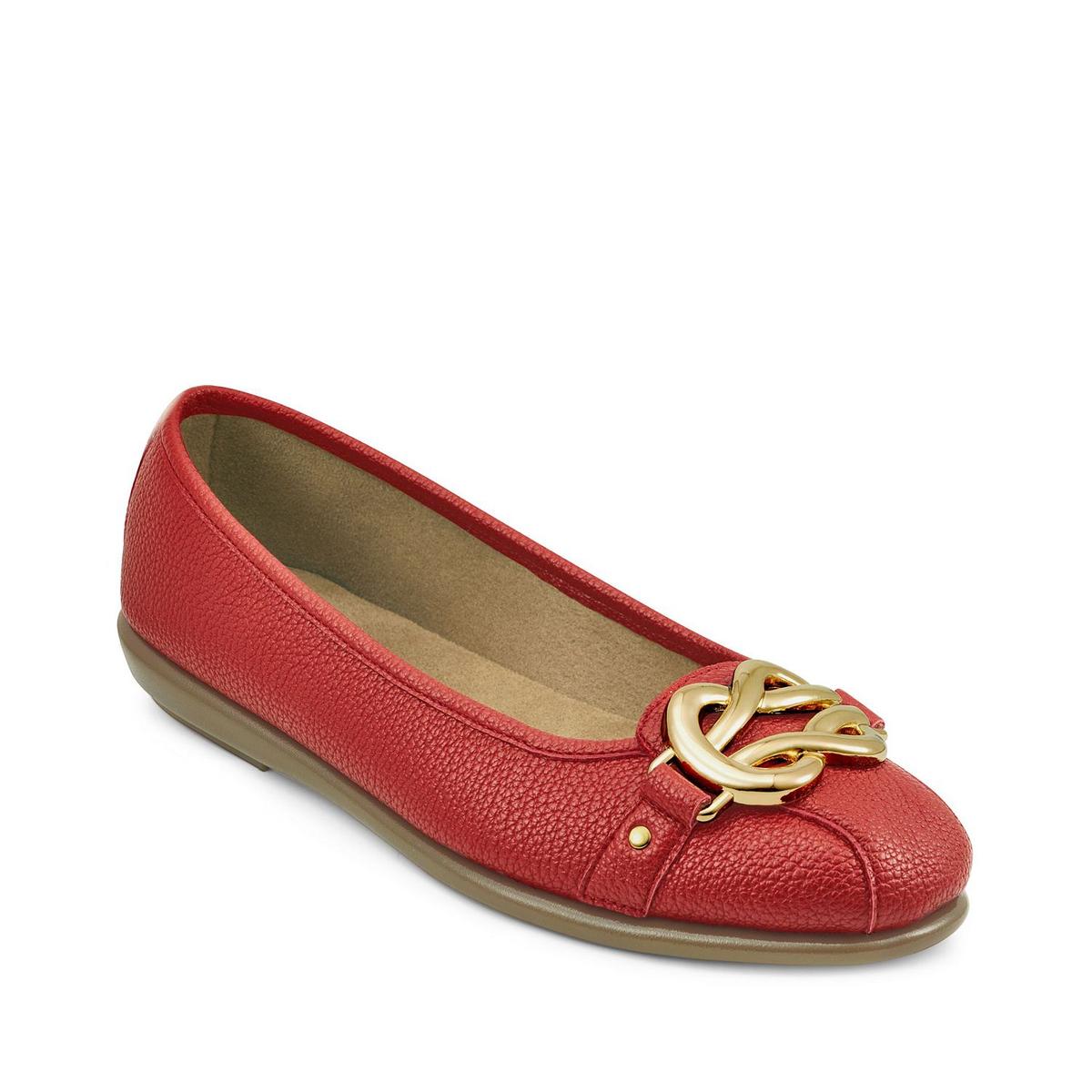 Große Wette Kunstleder Slip auf Flats