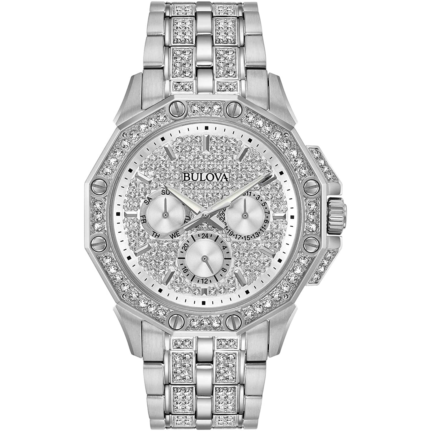 Bulova Herren Octava Silber Dial Uhr