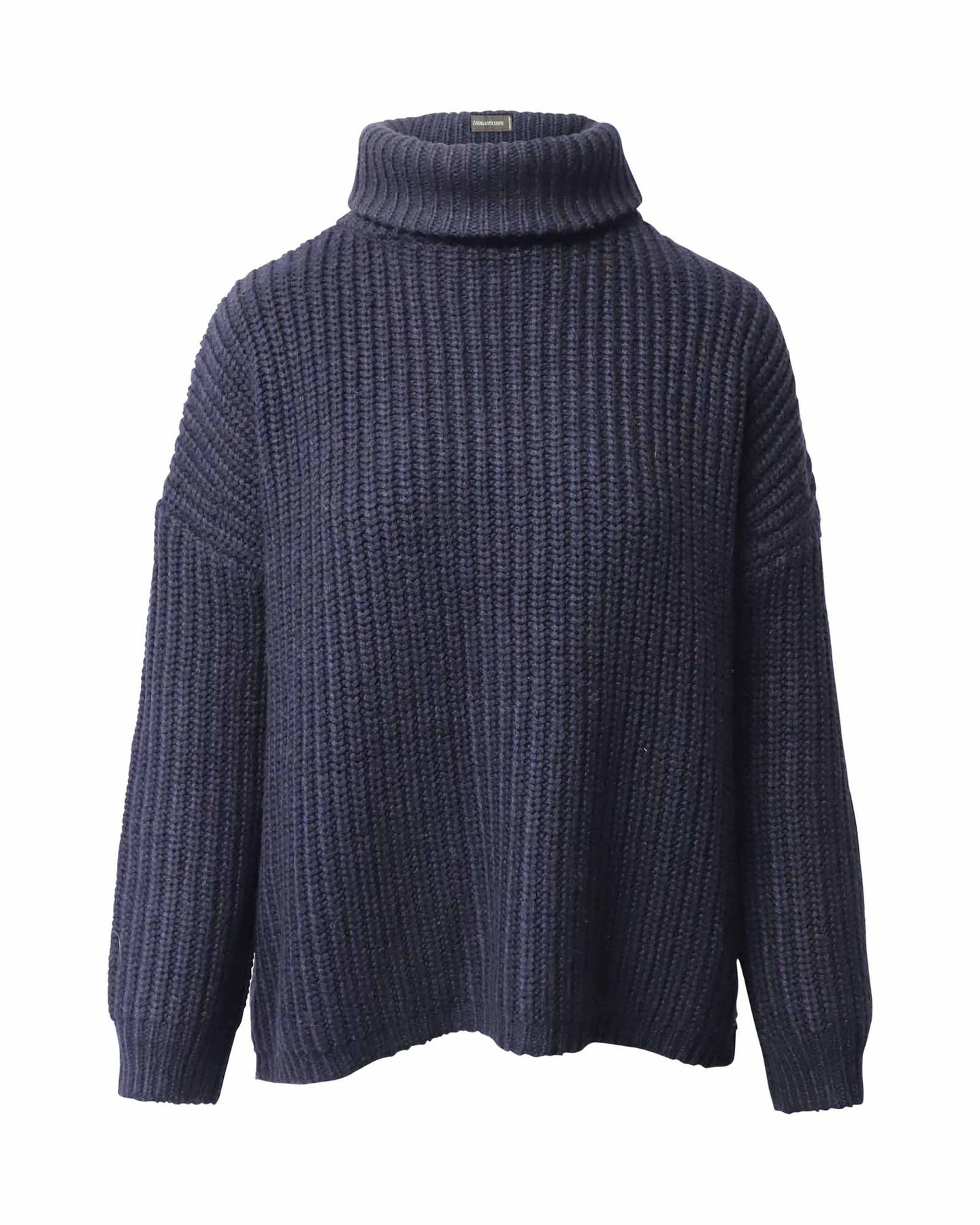 Zadig & Voltaire Rollkragenpullover aus marineblauem Acryl