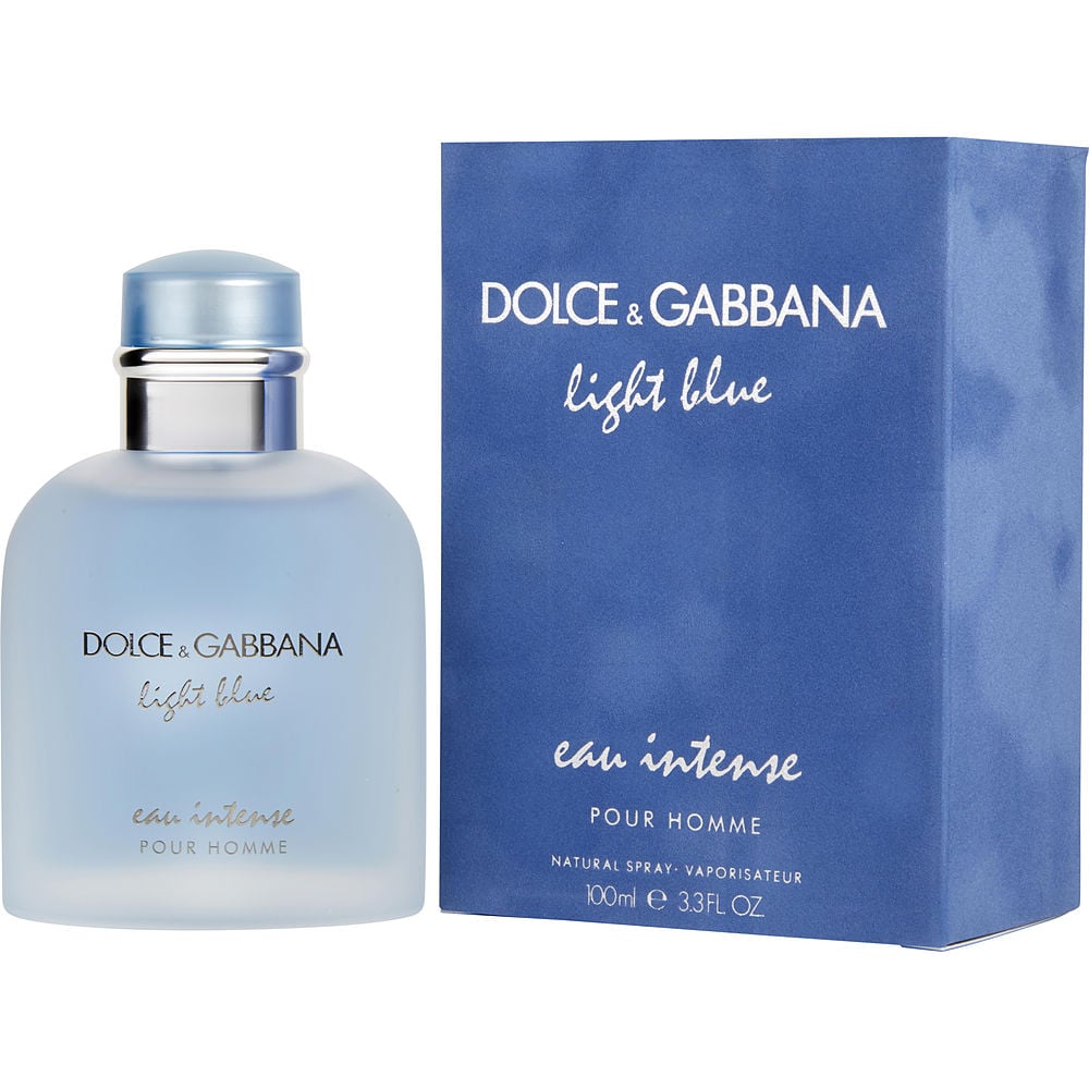 D & G Light Blue Eau Intense von Dolce & Gabbana Eau de Parfum Spray 3.3 Oz Herren
