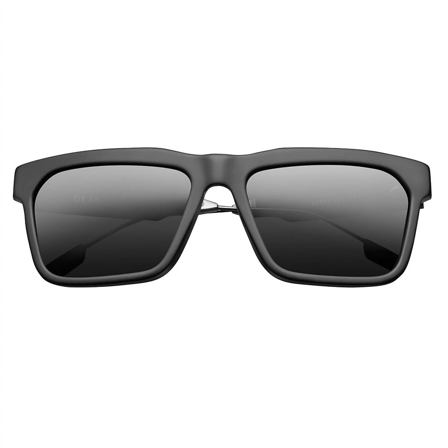 Deano – Poliertes Gunmetal / Graues Ar-Objektiv in Mattschwarz