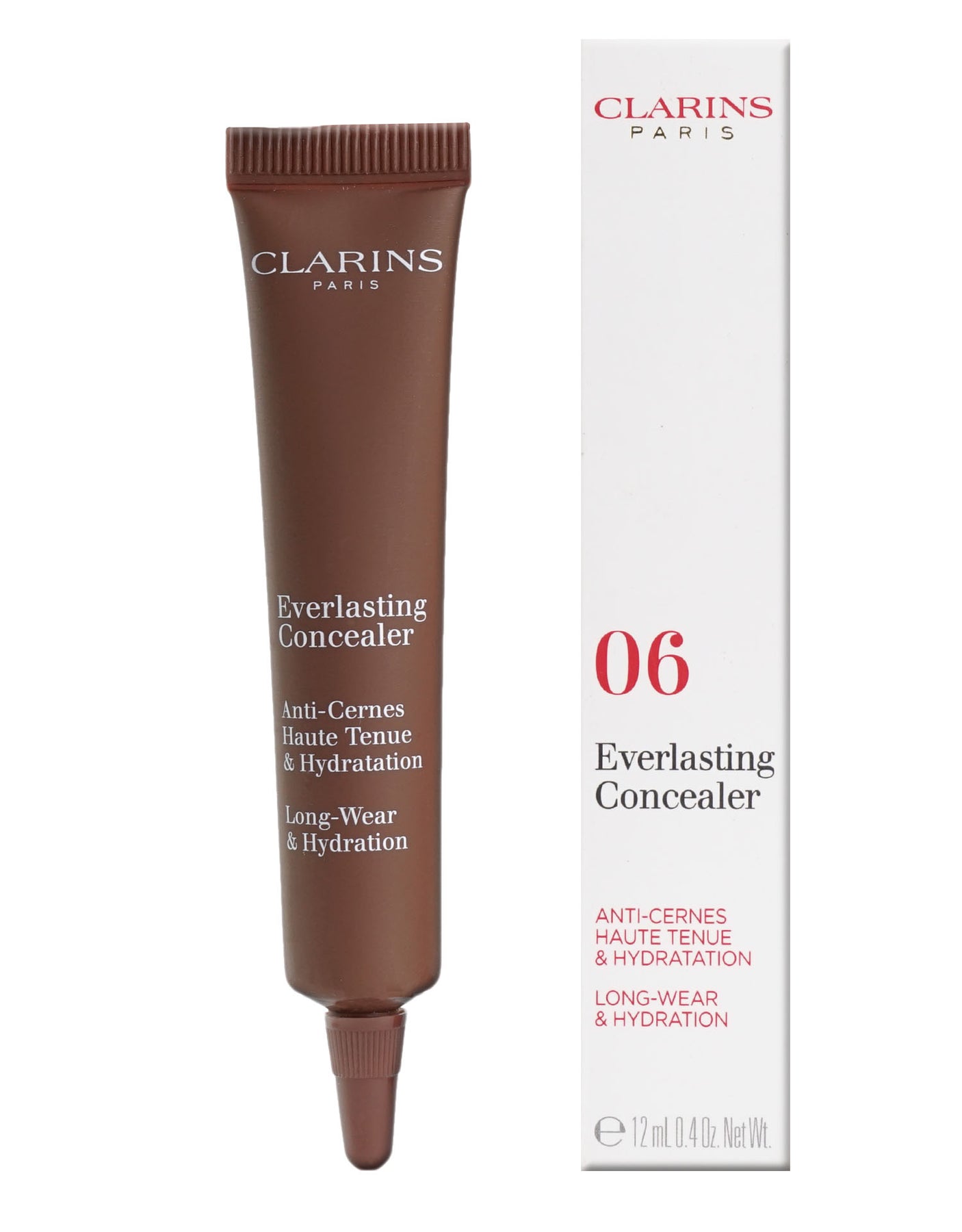 Clarins Dauerhafte Concealer lange Verschleiß & Hydrating 06 Extra Tief 0.4 OZ